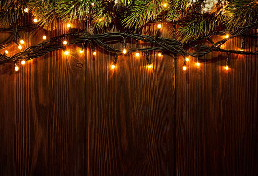 Toile de fond de mur en bois de Noël pour fond d'étoile lumineuse de photographie