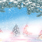 Toile de fond de photo de branche de pin de neige d'hiver pour la photographie