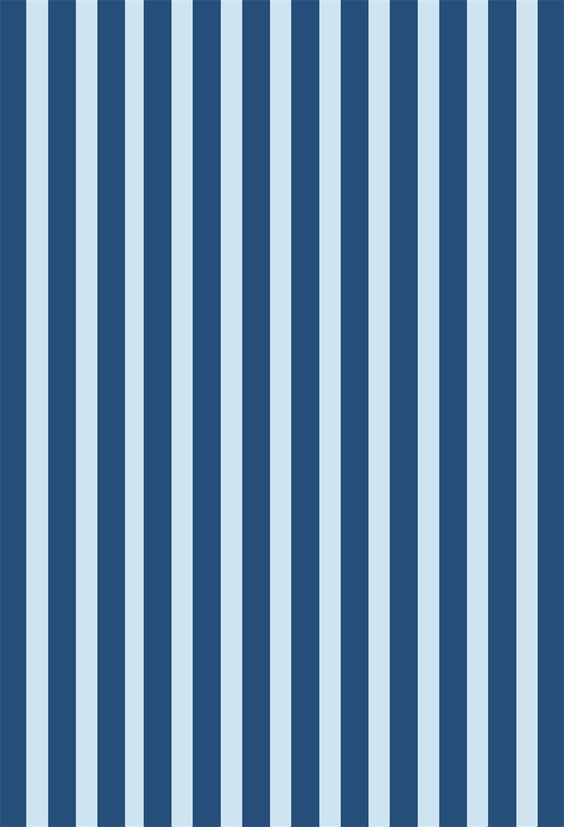 Navy Blue and Sky Blue Stripes Photography Backdrops for Studio