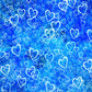 Toile de fond de thème bleu coeur blanc décors de photo Saint-Valentin