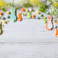 Toile de fond d'oeufs colorés Pâques lapin plume photographie décors
