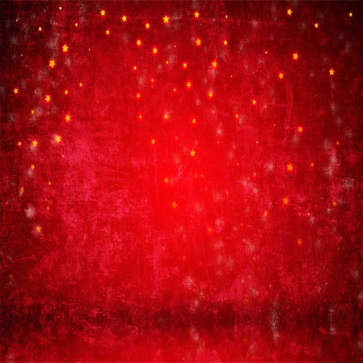 Toile de fond décors de photographie de Noël abstrait étoile d'or rouge