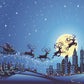 Santa Claus Super City Christmas Backdrops Big Moon