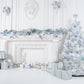 White Lavender Christmas Tree Photo Backdrops Prop