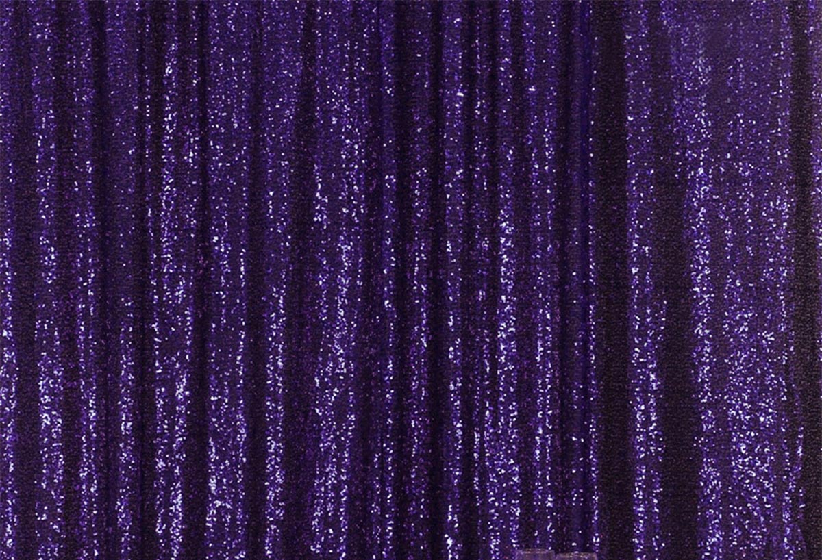 Toile de fond de photographie de paillettes violettes pour la fête