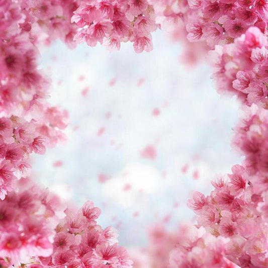 Toile de fond de mur de bokeh de fleurs de printemps rose pour la photographie