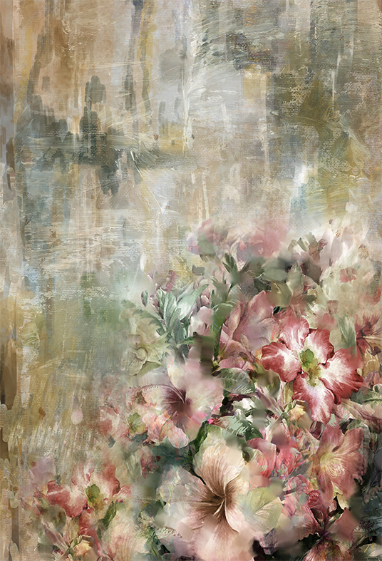 Toile de fond abstraite peinture à l'huile printemps multicolore illustration fond pour la photo studio SBH0035