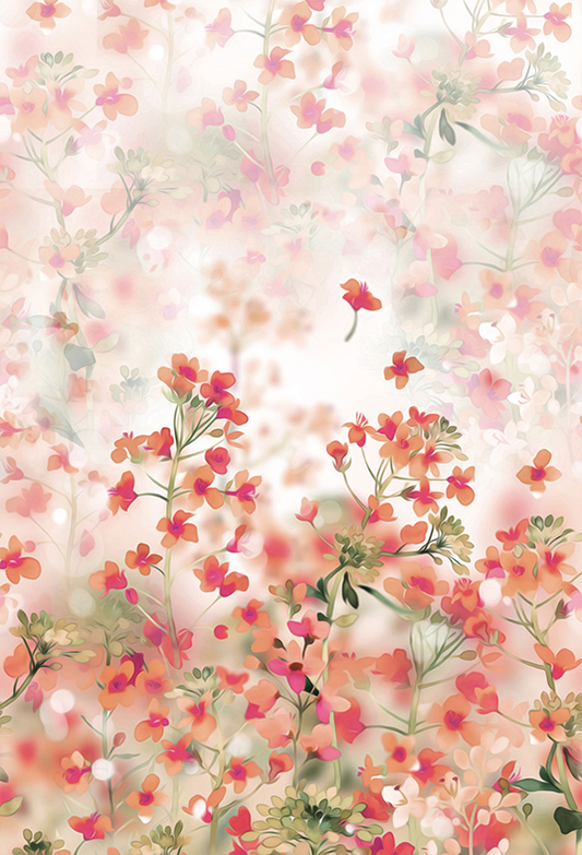 Toile de fond abstraitee de fleurs de demi-teintes d'impression numérique pour la photographie SBH0048
