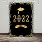 Toile de fond noir graduation classee de 2022 pour la photographie photo studio SBH0086