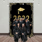 Toile de fond noir graduation classee de 2022 pour la photographie photo studio SBH0086