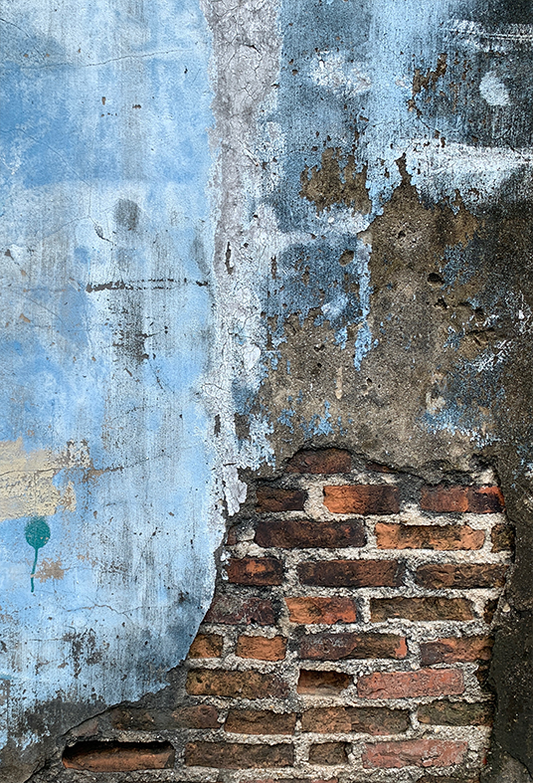 Toile de fond de mur de briques bleues vintage pour la photographie grunge SBH0326