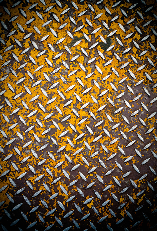 Toile de fond de photographie en tissu métallique rouillé jaune SBH0424