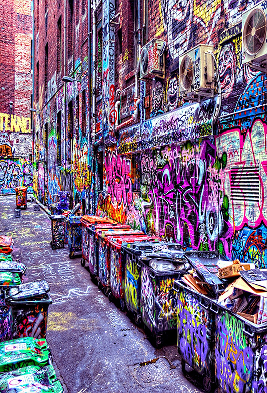 Toile de fond de graffitis d'art de rue urbaine pour séance photo SBH0453