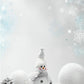 Toile de fond de photographie blanc bonhomme de neige pays des merveilles pour Noël