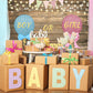 Toile de fond de photographie de mur en bois de décoration de ballon pour la fête de bébé