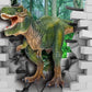 Toile de fond de Jurassic Park blanc brique jungle animaux photographie pour enfants TKH1828