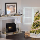 Toile de fond décors d'arbre de Noël de cheminée d'intérieur pour le studio